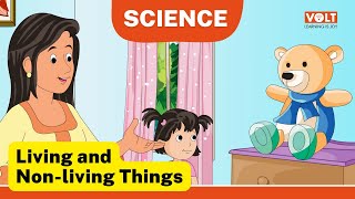 Living and Nonliving Things  Science for Class 1 [upl. by Ihcur190]