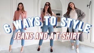 How To Style Jeans And A TShirt  Everyday Outfit Ideas [upl. by Dagny]