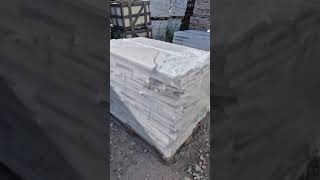 White Carrara broken marble tiles for mosaic purpose italianmarbles [upl. by Daenis224]