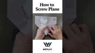 엄청 멀리나는 스크류 종이비행기 screw paper plane fly 100m shorts [upl. by Janerich]