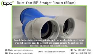 QuietVent 75mm  Standard Straight Plenum [upl. by Acirrehs]