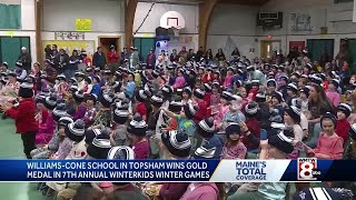 WinterKids Winter Games wrap up as Topsham school wins gold medal [upl. by Zalucki]