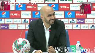 CONFÉRENCE DE PRESSE WALID REGRAGUI CAN CÔTE DIVOIRE 2024 LISTE  28 \12\2023 [upl. by Tressia]