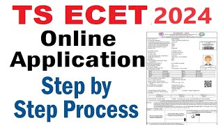 TS ECET 2024 online application process  TS ECET 2024 Application  TS ECET 2024 [upl. by Eetsim]