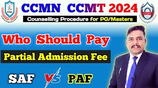 What is Partial Admission Fee ❓ CCMN CCMT Counselling 2024 Partial Admission Fee 2024 [upl. by Fenton]