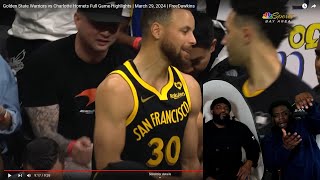 Warriors vs Hornets Reaction W Cash [upl. by Kilah]