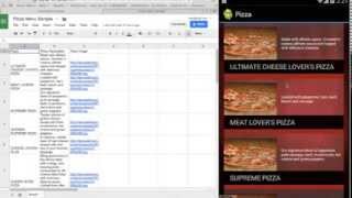 How to Build An Android app with a Google Docs Spreadsheet Feed [upl. by Araik]