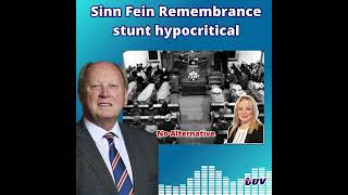 Sinn Fein Remembrance stunt hypocritical [upl. by Sixela]