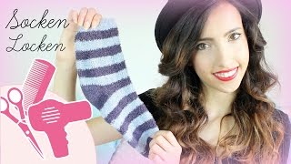 Socken Locken  Stylen ohne Hitze  HAIRbst [upl. by Rozella]