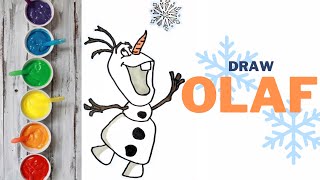 Sweet Olaf from Frozen frozen olaf disney disneyjunior waltdisneyworld art viral [upl. by Heddie]