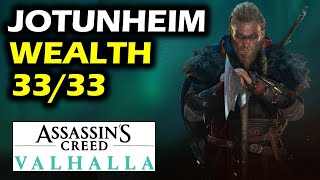 Jotunheim All Wealth Chests Locations  Assassins Creed Valhalla [upl. by Eboj]