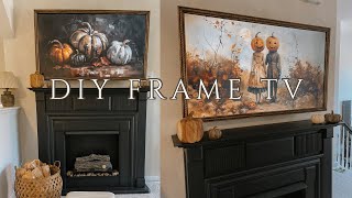 DIY Frame for TV  Simple Frame TV Tutorial [upl. by Gagliano]