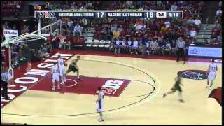 Sheboygan Lutheran 1 Sam Dekker turns steal into 2handed jam [upl. by Ecnerwal79]