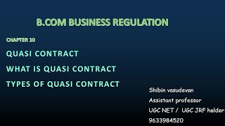 What is Quasi contracts  indian contract act  types of quasi contracts [upl. by Pembrook]