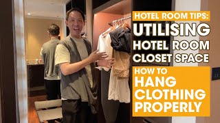 Hotel Room Tips Ep1  How To Hang Cloths Properly [upl. by Christin]