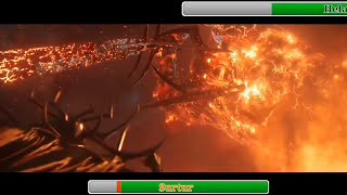 Hulk amp Hela vs Surtur with Healthbars  Fight Scene [upl. by Francis216]