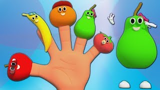 Frutas dedo familia  Rimas dedo para niños  Fruits Song  Learn Fruits  Fruits Finger Family [upl. by Ernald]