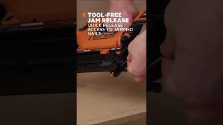 AEG 18V Brushless 16GA Straight C Brad Nailer A18SFN16GA0 in action Short [upl. by Launce]