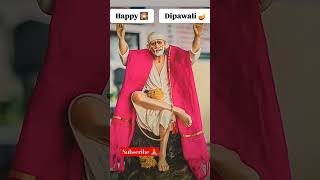 Om sai ram🙏🙇happydiwali 🪔🎇saibabalovers ❤️🙇youtubeshorts [upl. by Ylrehc]