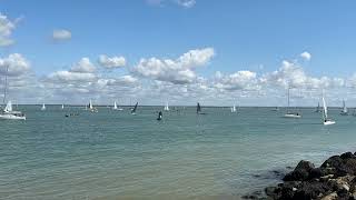 Busy day at the start of Cowes Week 2024 [upl. by Repohtsirhc]