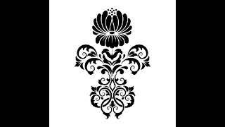 nakshi katha design khat design wall decorationstencil artnice flowerpictureart drawing [upl. by Warwick]