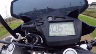 Yamaha XT660 R X Acceleration 0150 Powercommander 3 [upl. by Ellevehs188]