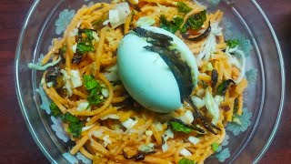 Atho Egg Bhejo with Banana stem soup  Street food at home [upl. by Emee]