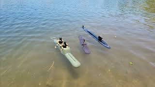 Lake Natoma RC Sub run 62324 See description below for boats that ran today [upl. by Rozalie328]