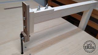 How To Make A Jigsaw Table Blade Guide  DIY Woodworking [upl. by Rahas]