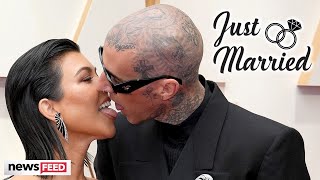 Kourtney Kardashian amp Travis Barker Get Married All The Details [upl. by Ubana]