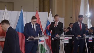 Hungary Slovakia remain opposed to sending any arms to Ukraine to fight Russias invasion [upl. by Ardnaxela]