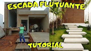 COMO FAZER ESSA ESCADA NA FACHADA Escada Flutuante [upl. by Guarino]