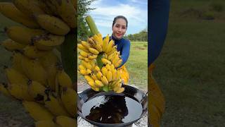 How to crispy banana recipe shortvideo shorts cooking food recipe [upl. by Ariaec]