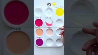 Pink Palette Color Mixing 🎨 satisfying art satisfyingasmr asmr relaxing relaxingasmr [upl. by Socem]