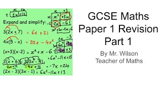 GCSE Maths Paper 1 Revision Part 1 [upl. by Luapnaes583]