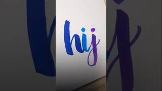 Learn to write using brush penscalligraphy shorts shortsfeed calligraphy satisfying [upl. by Yenrab]