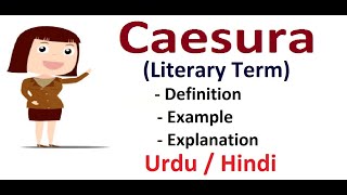 What is Caesura Literary Device Explain in Hindi  Urdu [upl. by Uni912]