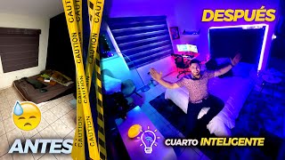 REMODELACIÓN de mi CUARTO Cambio extremo 🤖💡 Funciona todo INTELIGENTE [upl. by Htesil]