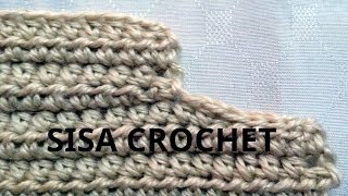 Curso crochet o ganchillo Como disminuir una sisa tutorial paso a paso Moda a Crochet [upl. by Gatias596]