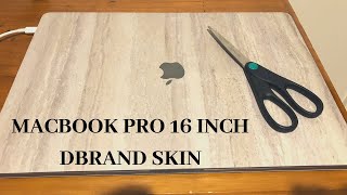 HAD TO CUT MY DBRAND SKIN FOR MACBOOK PRO 16 INCH [upl. by Keven]