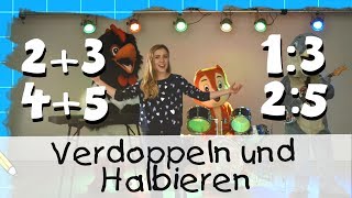 🐶 Verdoppeln und Halbieren  Mathe Lernlieder mit Marie Wegener  Kinderlieder [upl. by Wilkie25]