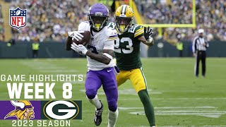 Minnesota Vikings vs Green Bay Packers  2023 Week 8 Game Highlights [upl. by Shaefer]