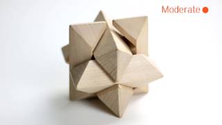 How to solve the low poly wooden brain teaser puzzle [upl. by Doggett]