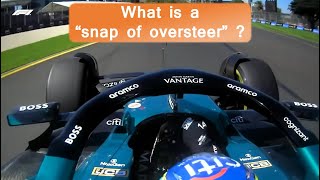 What is a quotsnap of oversteerquot in Formula 1 [upl. by Drofnats]