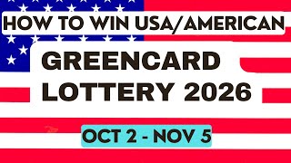 APPLY FOR USA GREENCARD STARTING TODAY OCT 2  NOV 5  DV LOTTERY [upl. by Hnirt]