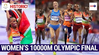 10000M FINAL KENYAS BEATRICE CHEBET NADIA BATTOECLETTI SIFAN HASSAN  Olympics 2024 Athletics [upl. by Kristine]