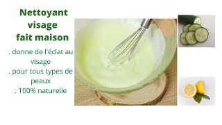 Comment Faire un Excellent Gel nettoyant au Concombre Maison  DIY [upl. by Sternlight]