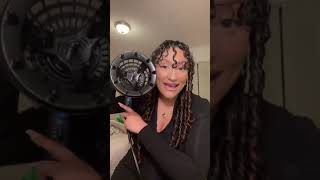 How to use a hair dryer diffuser  Natural Texture Drying System Conair 600R Curly Girl Walmart [upl. by Boak52]