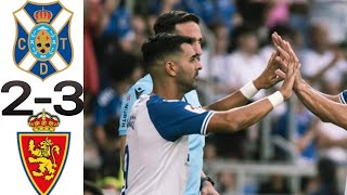 Tenerife vs 23 Real Zaragoza Resumen LaLiga 20242025 [upl. by Ille]