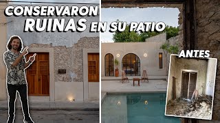 De casa ABANDONADA a HERMOSO Airbnb en Mérida l Conservaron RUINAS que cuentan su PASADO [upl. by Eelesor]